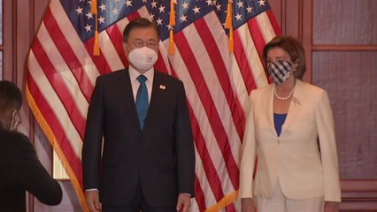 문 대통령-美 하원 간담회...한반도 평화·백신 등 논의 / YTN