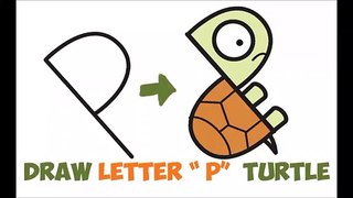 How To Draw A Cartoon Turtle Easy Step By Step Drawing For Kids And Beginners