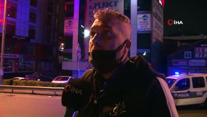 Küçükçekmece'de polisten kaçan otomobil bekçilere çarptı: 1'i ağır 2 yaralı