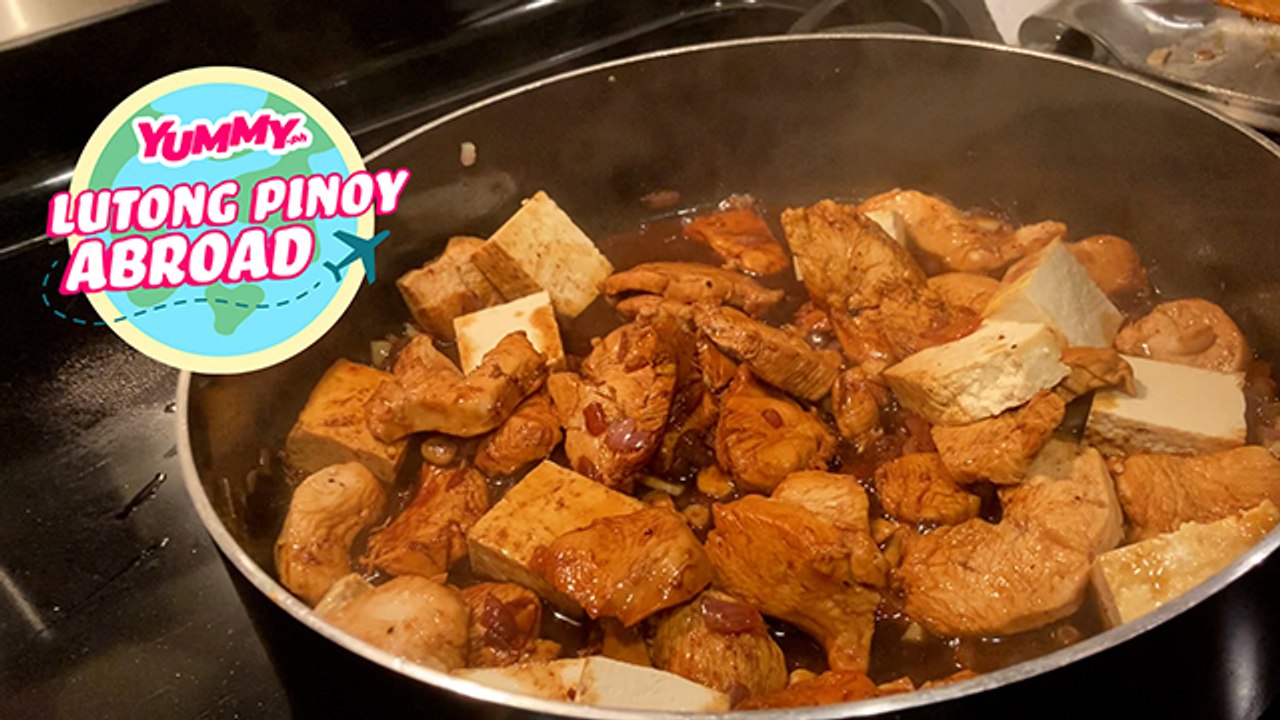 LUTONG PINOY ABROAD: How to Make Adobong Manok with Tofu and Egg | Yummy PH