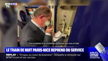 Le train de nuit Paris-Nice a été remis en service jeudi soir après trois ans de fermeture