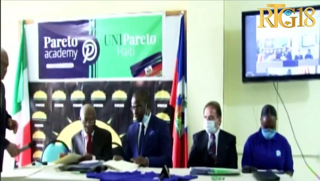 Siyati pwotokòl akò ant Inivèsite Limyè ak Unipareto, pou fasilite etidyan yo swiv kou yo a distans