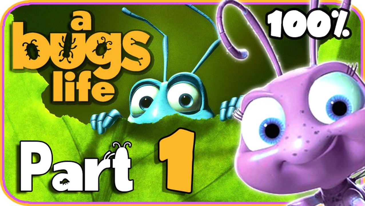 Disney A Bug's Life Walkthrough Part 1 (N64, PS1) 100% Welcome to Ant Island