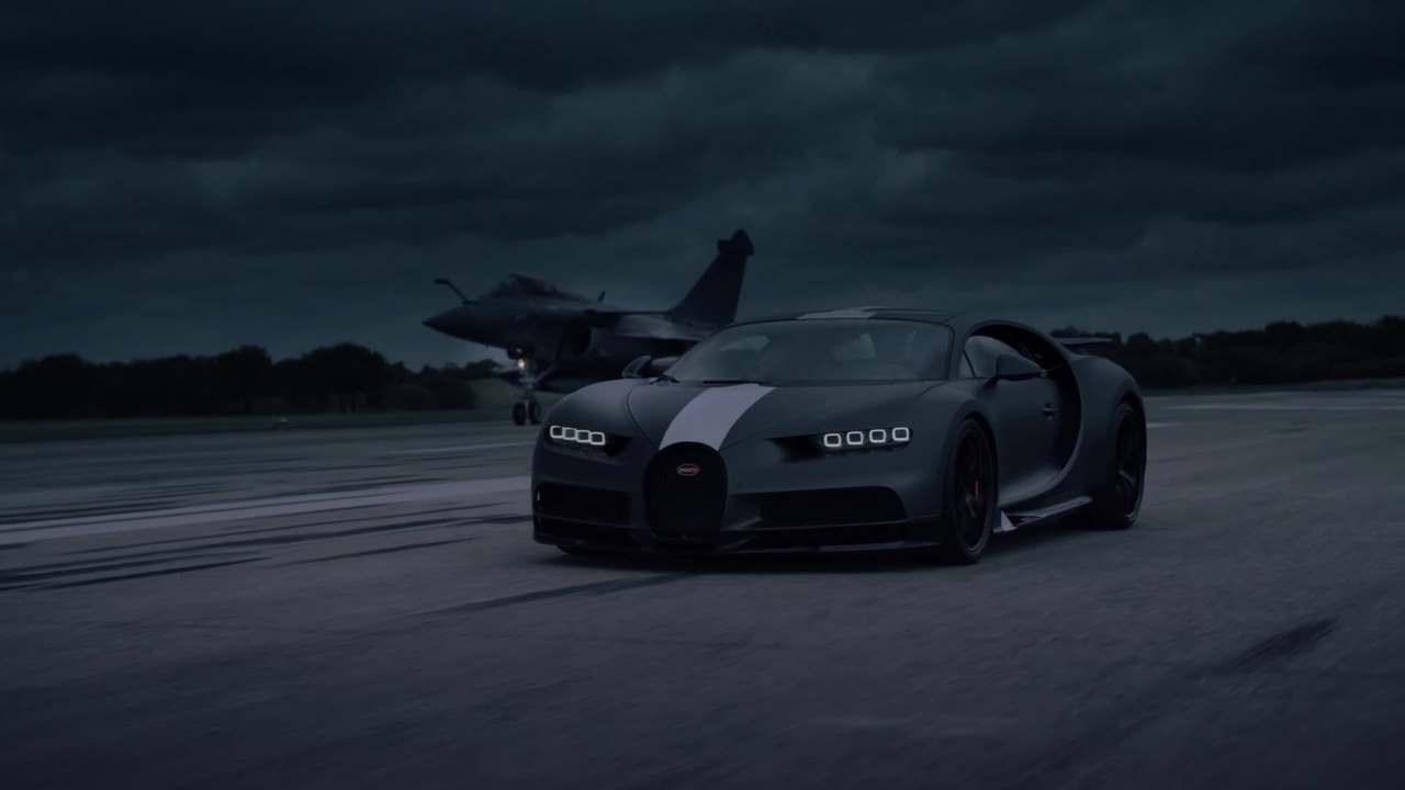 Bugatti Chiron Sport und Dassault Rafale Marine – Ein Rendezvous zweier Superlative