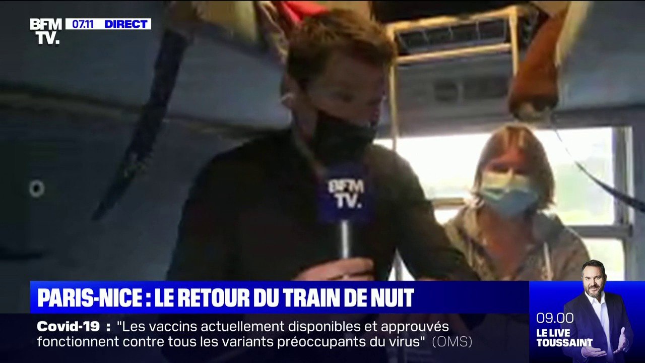 "Je suis contente qu'il soit à nouveau en service": le train de nuit Paris-Nice a repris son trajet quotidien
