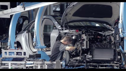 Start of production of the EQS at Factory 56 - Drivetrain-Preparation and Fullflex-Marriage