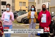 Comas: familias de condominios denuncian cobros excesivos en sus recibos de gas