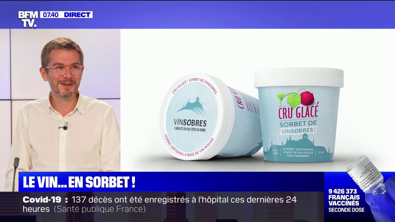 La commune de Vinsobres, dans la Drôme, commercialise du vin en sorbet