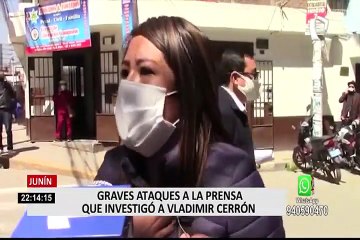 Familiar de militante de Perú Libre agrede a periodista Carlos Paredes