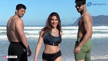 Nikki Tamboli sizzles in a black bikini with her 'Desi Boys'