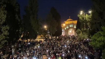 Mescid-i Aksa'da "ateşkes" sevinci