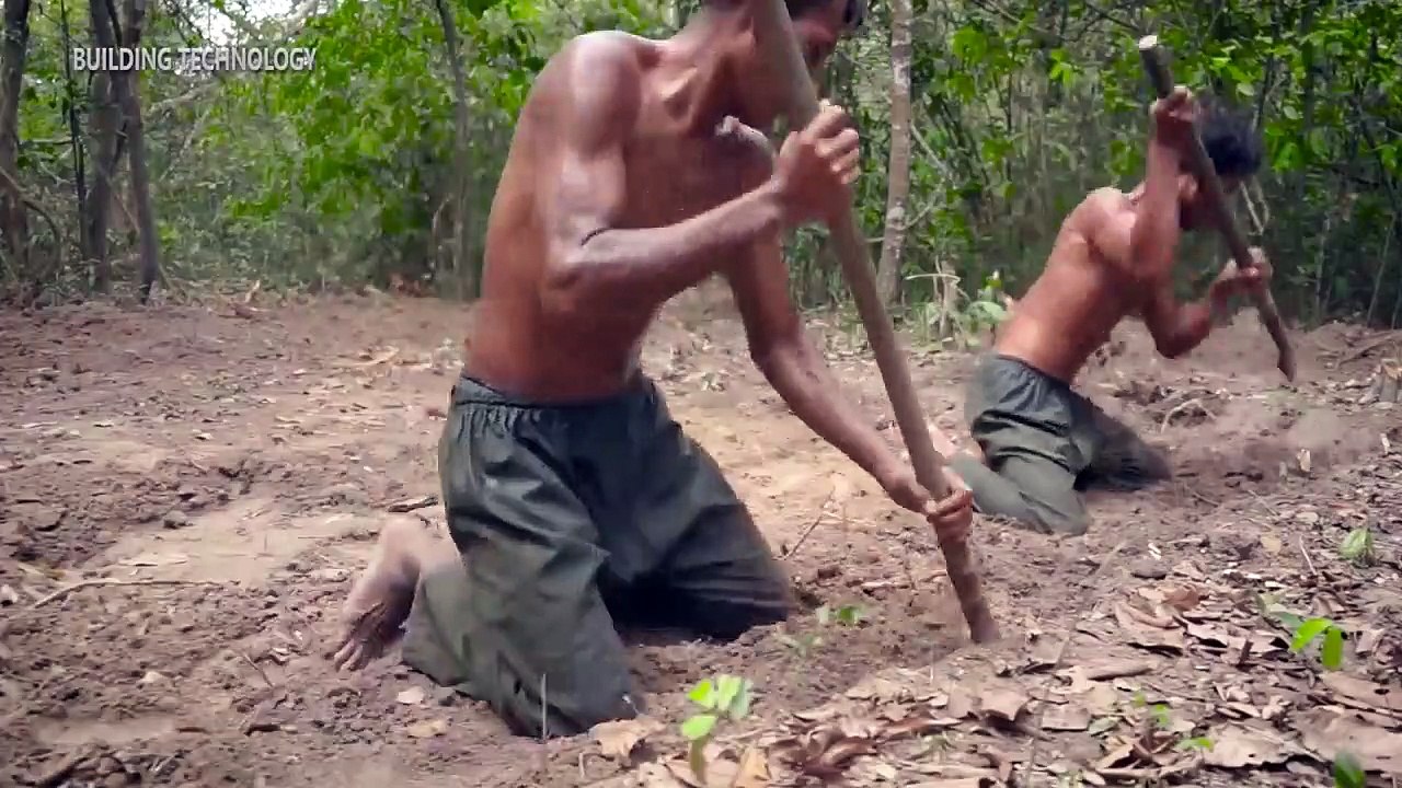 Build Most Modern Underground House with Private Underground Living Room King Room and Swimming Pool