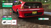 Rebuilding HONDA CR-X SIR - Forza Horizon 4 | Logitech g29 Gameplay (Steering Wheel  Paddle Shifter)
