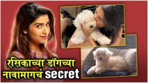 Rasika Sunil Reveals The Secret Behind Her Dog's Name | रसिकाच्या डॉगच्या नावामागचं Secret