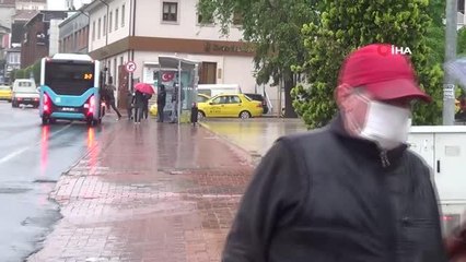 Tekirdağ'da beklenen yağış başladı