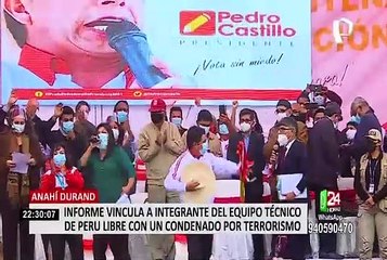 Informe vincula a integrante del equipo técnico de Perú Libre con un condenado por terrorismo