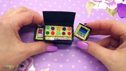 Diy Miniature Barbie Makeup Kit Box. Diy For Kids