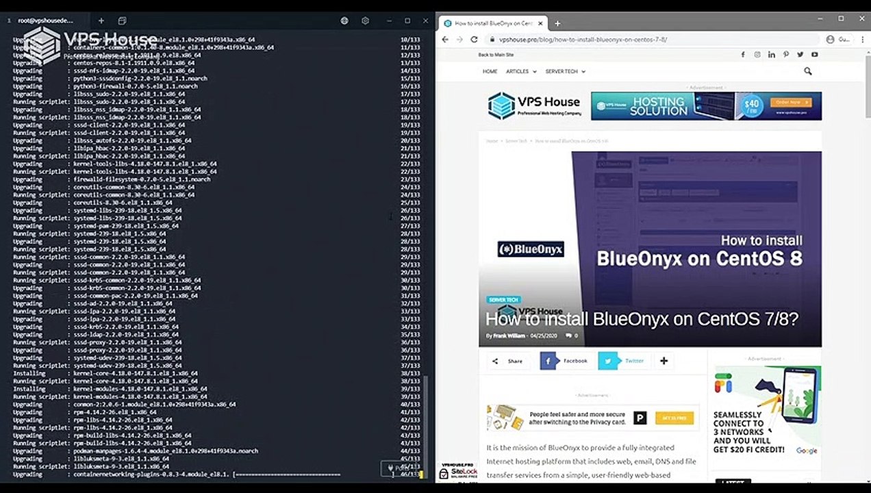 [VPS House] How to install BlueOnyx on CentOS 7 / 8?