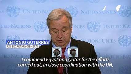 UN chief urges dialogue to 'address root causes' after Gaza ceasefire announced