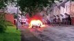 Shocking footage of 'yobs' setting fire to cars in Mayhill, Swansea