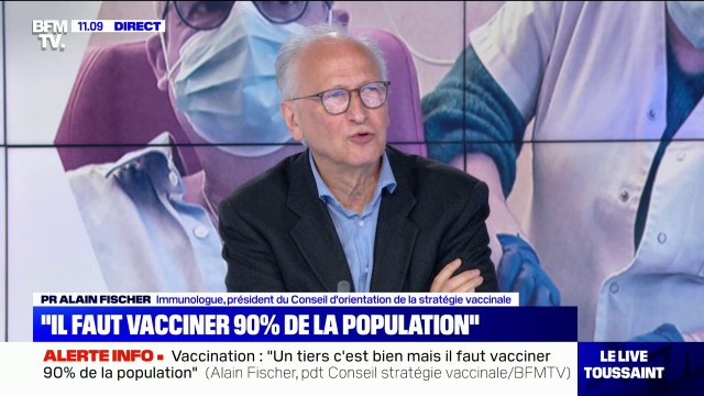Alain Fischer: La recommandation est d'attendre au moins trois mois pour se faire vacciner après avoir eu le Covid-19