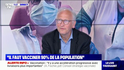 Alain Fischer sur le vaccin Moderna: "À l'horizon des mois de juillet-août, il y aura 2.5 millions de doses disponibles par mois"