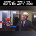 'Trump'ın Beyaz Saray'daki ilk günü'