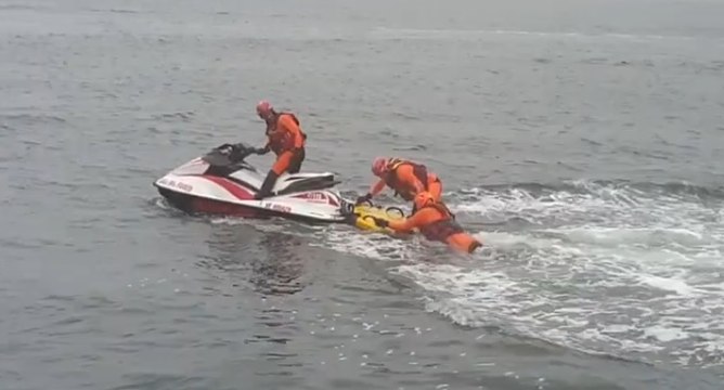 Trieste - Vigili del Fuoco, prove di soccorso su moto d'acqua (21.05.21)