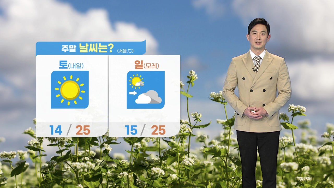 [날씨] 이번 주말 맑고 다소 더워...자외선·오존 '주의' / YTN