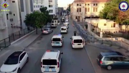 MERSİN - 'Sahil Rüzgarı Operasyonu' kapsamında 11 şüpheli gözaltına alındı