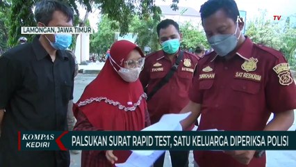 Palsukan Surat Rapid Test, Satu Keluarga Diperiksa Polres Lamongan