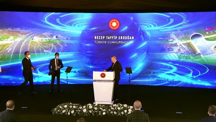 İSTANBUL - Cumhurbaşkanı Erdoğan: 'Kuzey Marmara Otoyolu'nun tüm bölümlerini tamamlamış bulunuyoruz.'