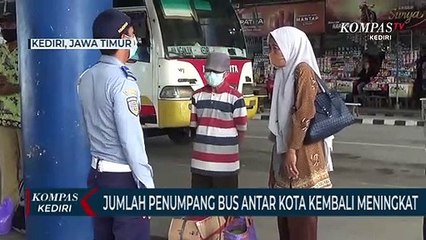 Larangan Mudik Berakhir, Terminal Kota Kediri Mulai Ramai Penumpang