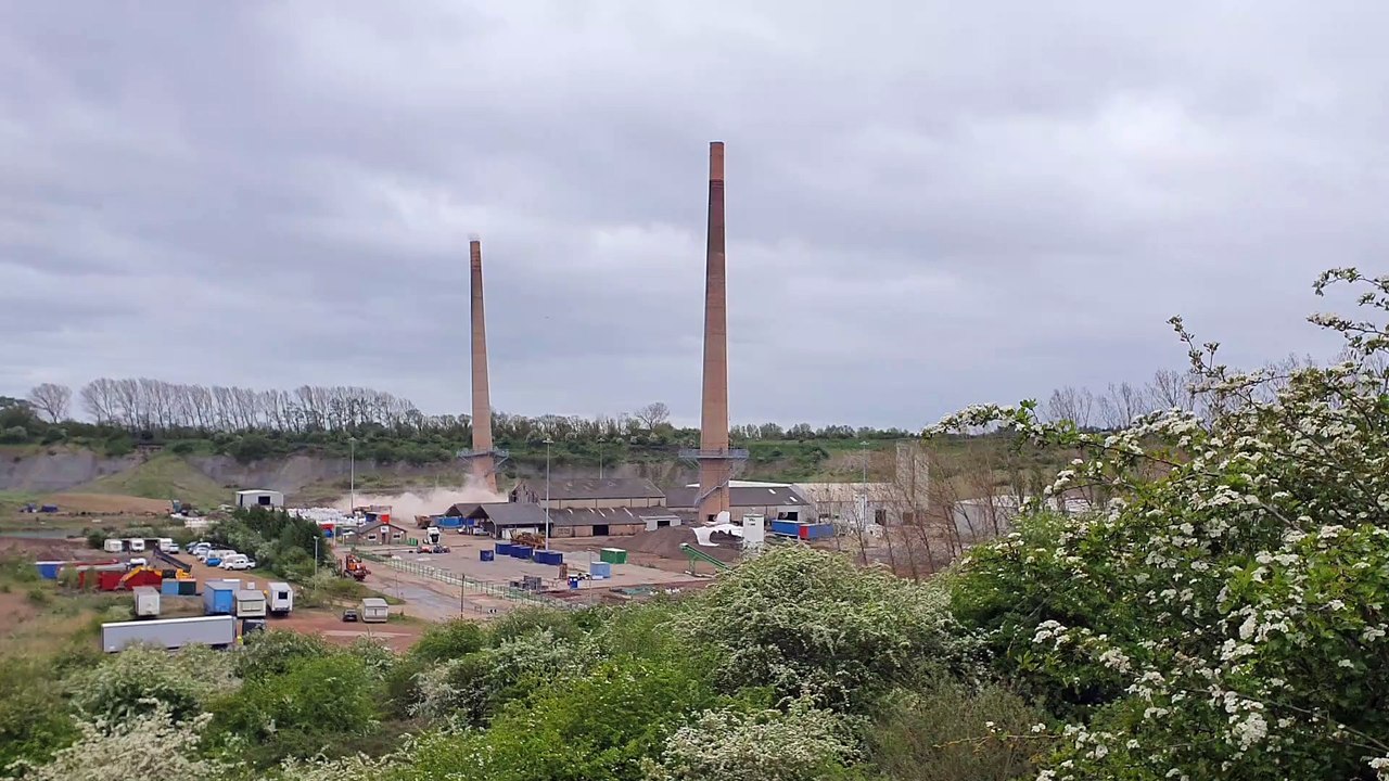 Saxon pit chimneys demolition