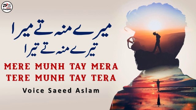 Mere Munh Tay Mera Tere Munh Tay Tera By Saeed Aslam | Punjabi Poetry WhatsApp status Poetry status