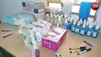 पुलिस भवन बना कोविड सेंटर, दो वाहनों को बनाया एंबुलेंस