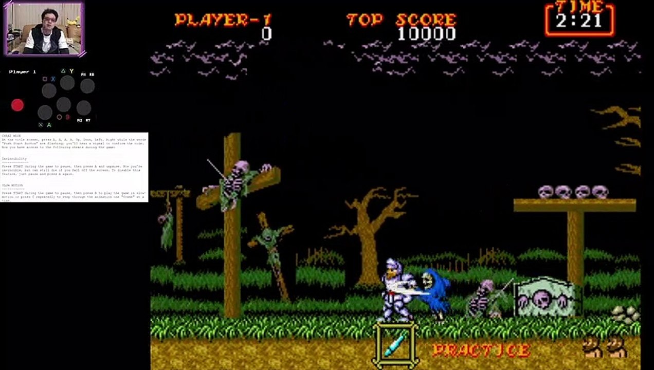 (Mega Drive) Ghouls 'n Ghosts - 03 - Cheats