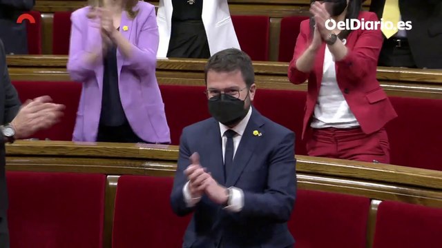 Pere Aragonès es investido president de la Generalitat de Catalunya con mayoría absoluta