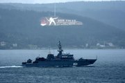 Rus mayın tarama gemisi Çanakkale Boğazı'ndan geçti