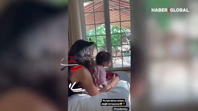 Hande Erçel, yeğeni Aylin Mavi'yle böyle yakalandı