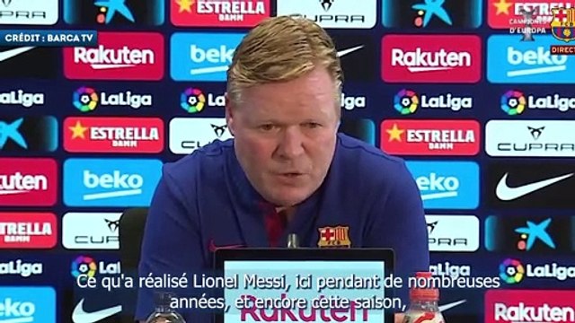 Ronald Koeman veut que Lionel Messi reste au Barça