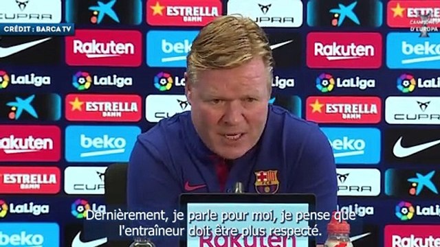 Ronald Koeman demande plus de respect pour ses joueurs