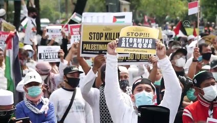 CAKARTA - Endonezya'da Filistin'e destek gösterisi