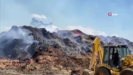 Kalorifer yakıtı üretilen tesiste çıkan yangın söndürüldü