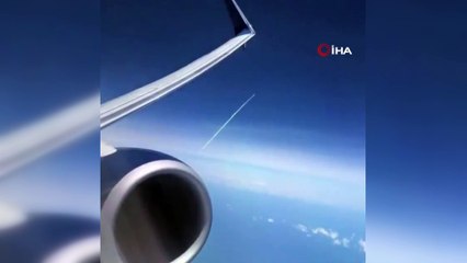 - Uçuş sırasında roketin fırlatılmasına tanık oldular