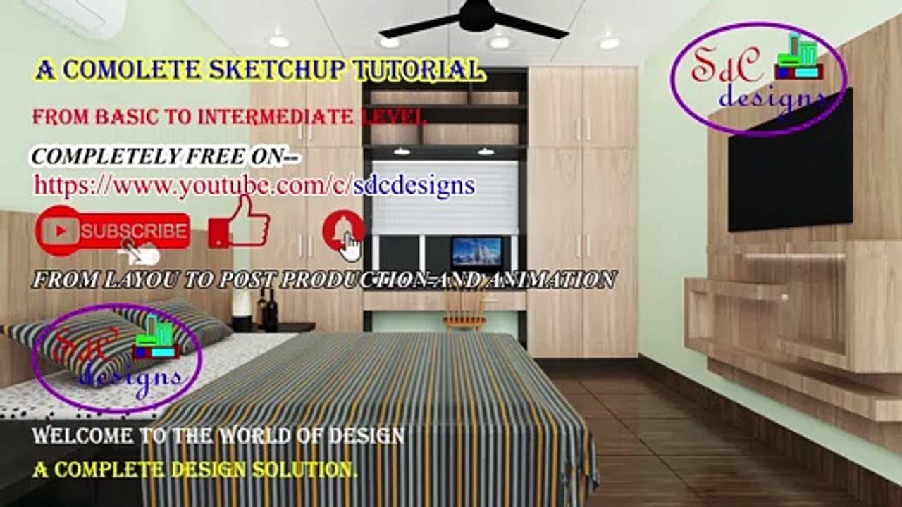 Interior design tutorial | SketchUp tutorial |