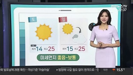 [날씨클릭] 주말 기온 올라…맑고 햇볕 강해