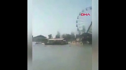 Dicle Nehrinde feribotun batma anı