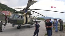 Sahile zorunlu iniş yapan Azerbaycan askeri helikopterinde arıza giderildi (3)