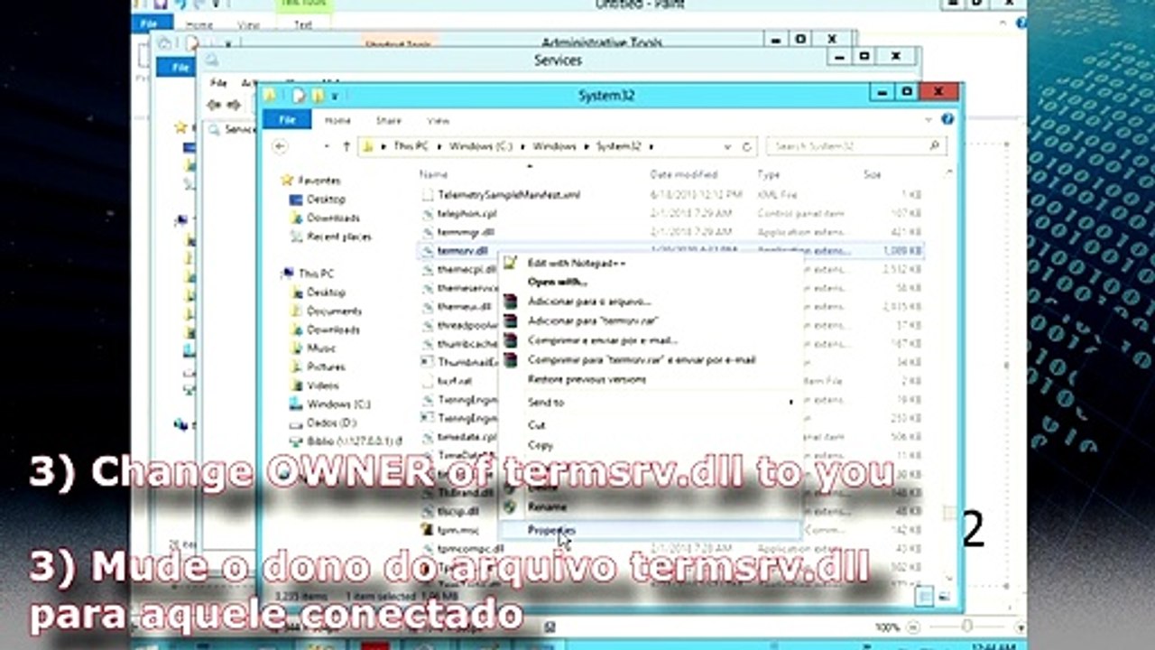 Enabled Multiple Remote Desktop Windows 2012 2016 2019 - Habilitar Múltiplas Sessões Remotas
